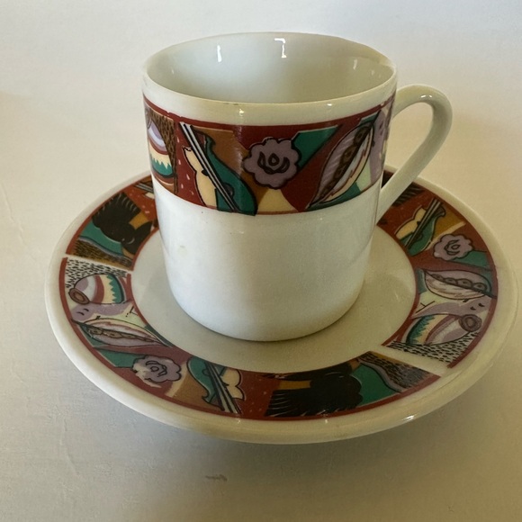 tea cup and saucer set Of 2 - Picture 5 of 8